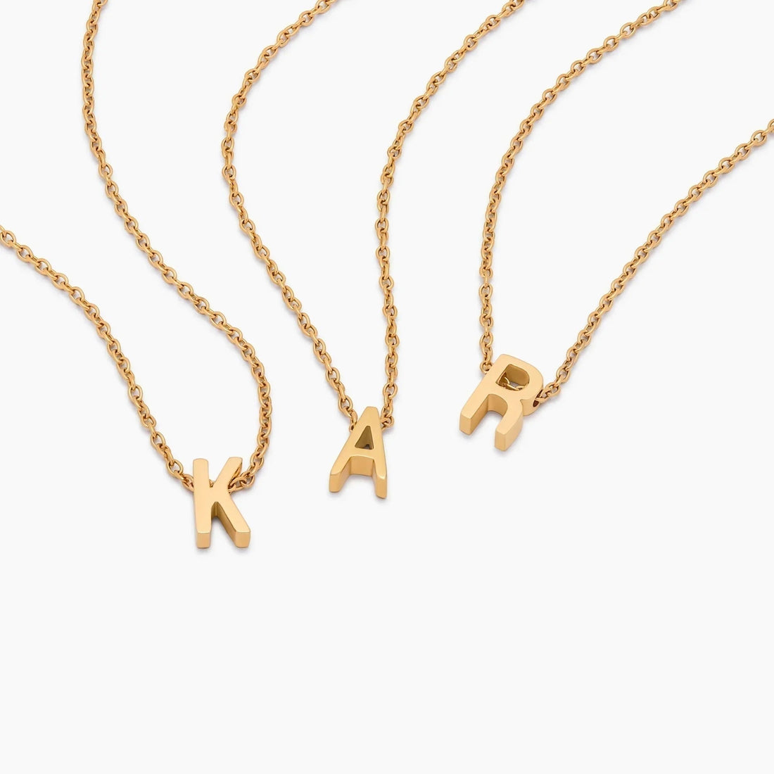 Delicate Necklace with Initial Charm